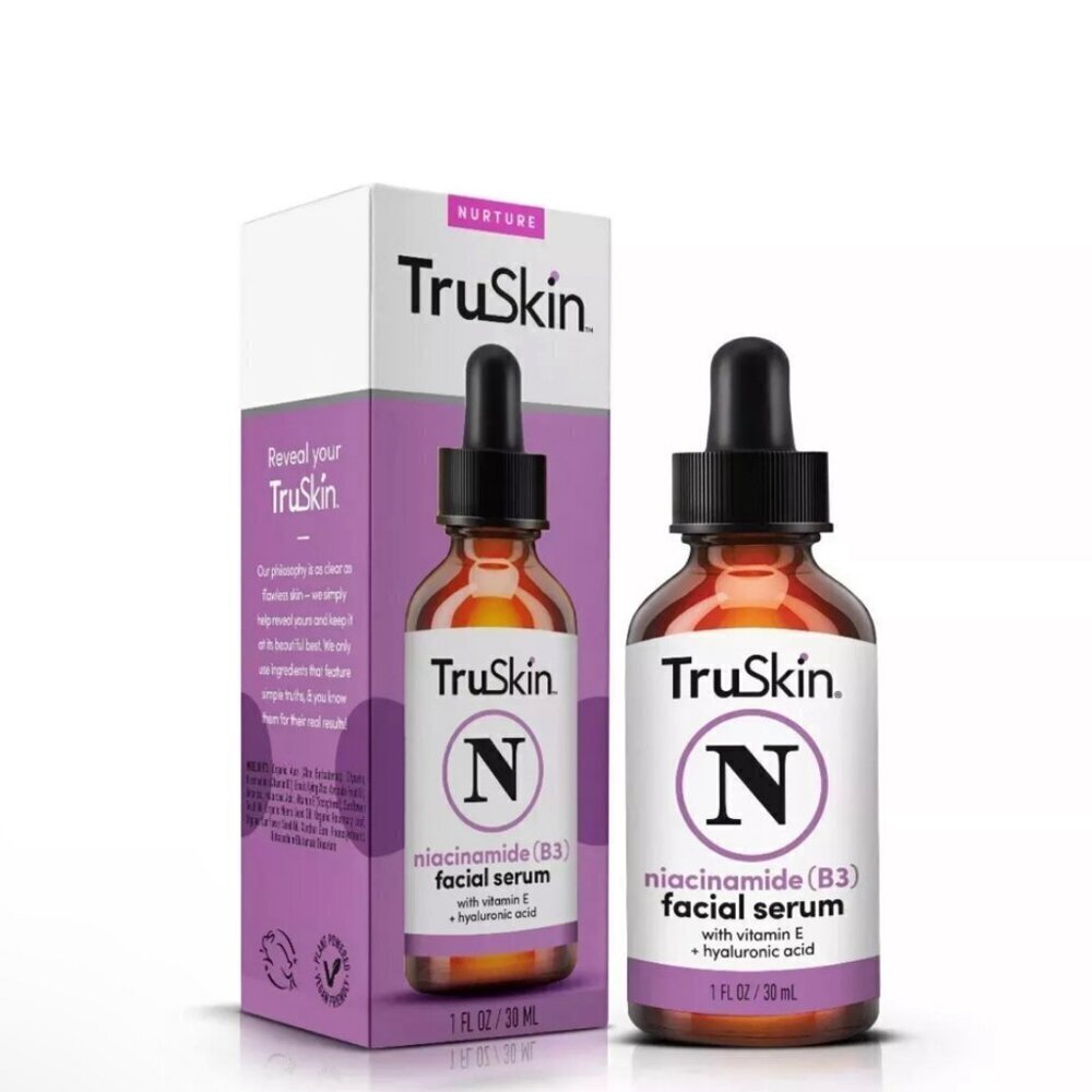 TRUSKIN Hyaluronic Acid Facial Serum with Vitamins C + E New in Box 1 oz (30 mL)